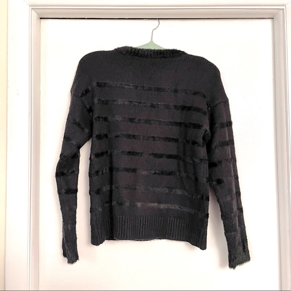 Ann Taylor Striped Fringe Sweater - Picture 5 of 8